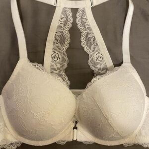 Elegant White Lace Bra